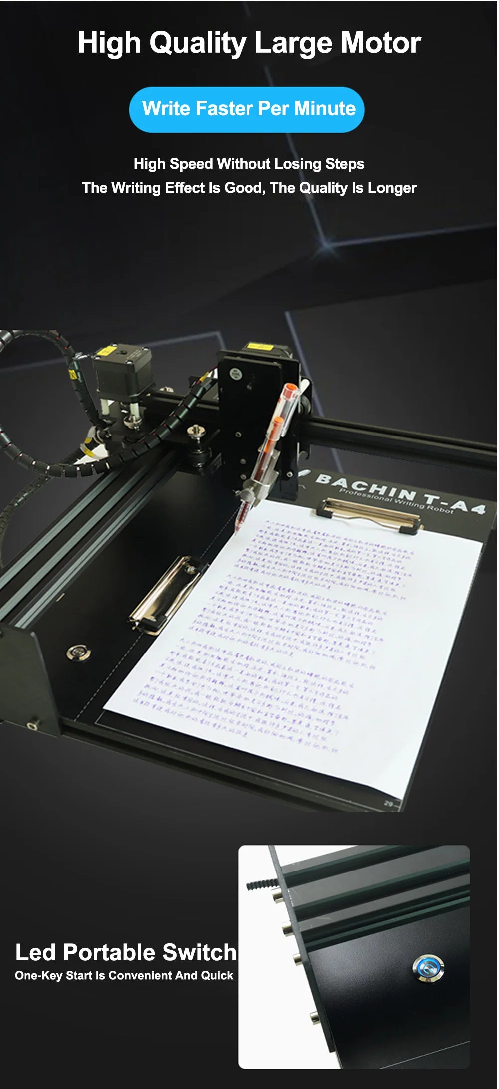 Intelligent Automatic Writing Robot Automatic Copying Typewriter Writing Lesson Plans Painting Imitation Handwriting Copying