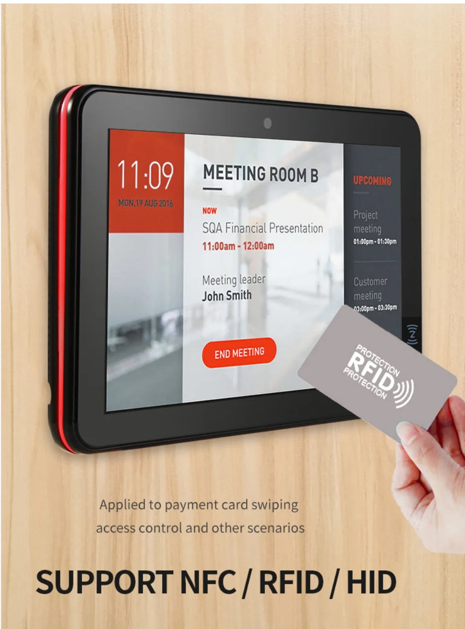 10.1 inch 1200x800 Touch Screen Tablet Android 13 RK3566 4-core 4G 32G NFC RFID Digital Signage RJ45 POE Surveillanc Monitor