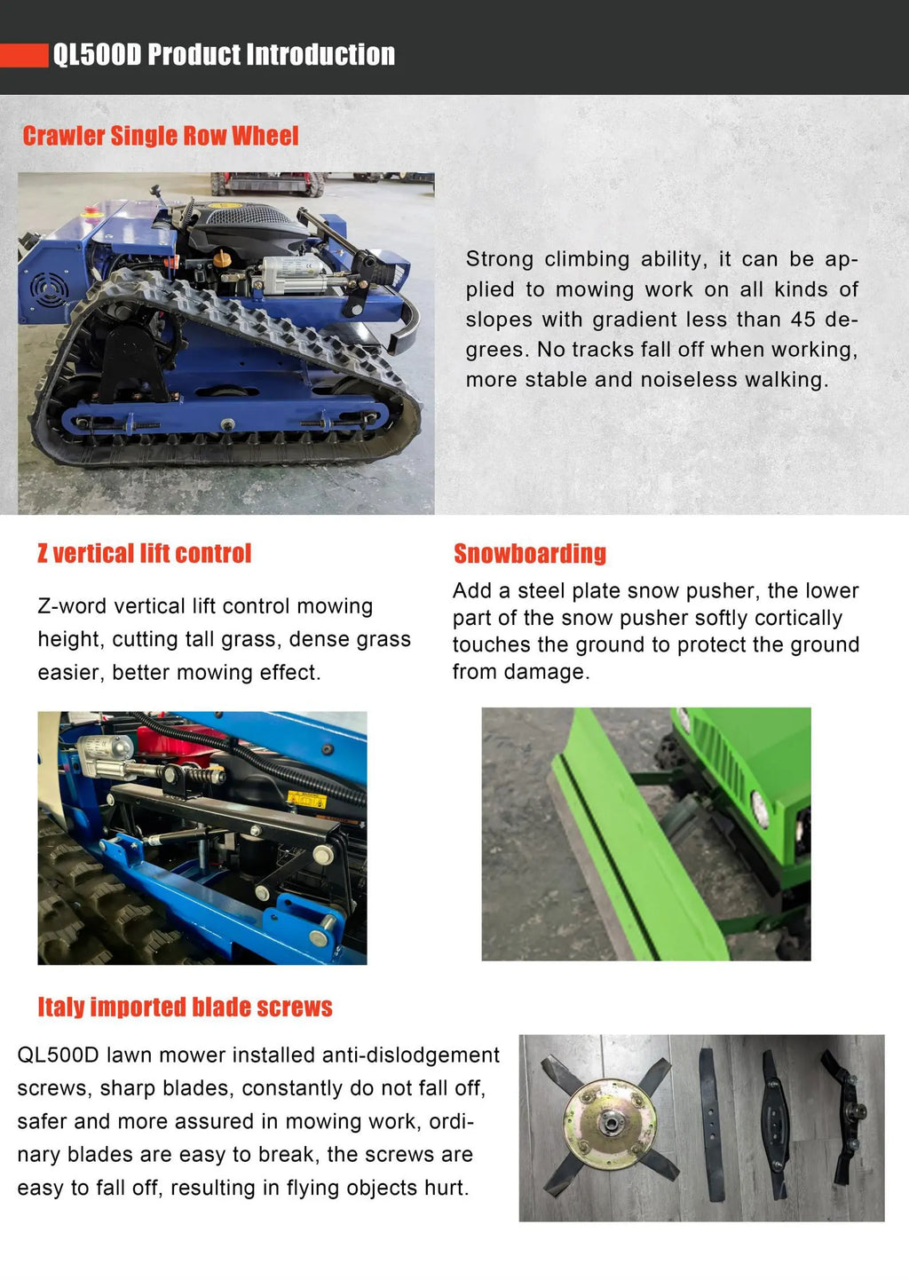 Chinese factory custom remote-controlled commercial lawn mower for robot lawn mower, yard maintenance, grass shovel machine