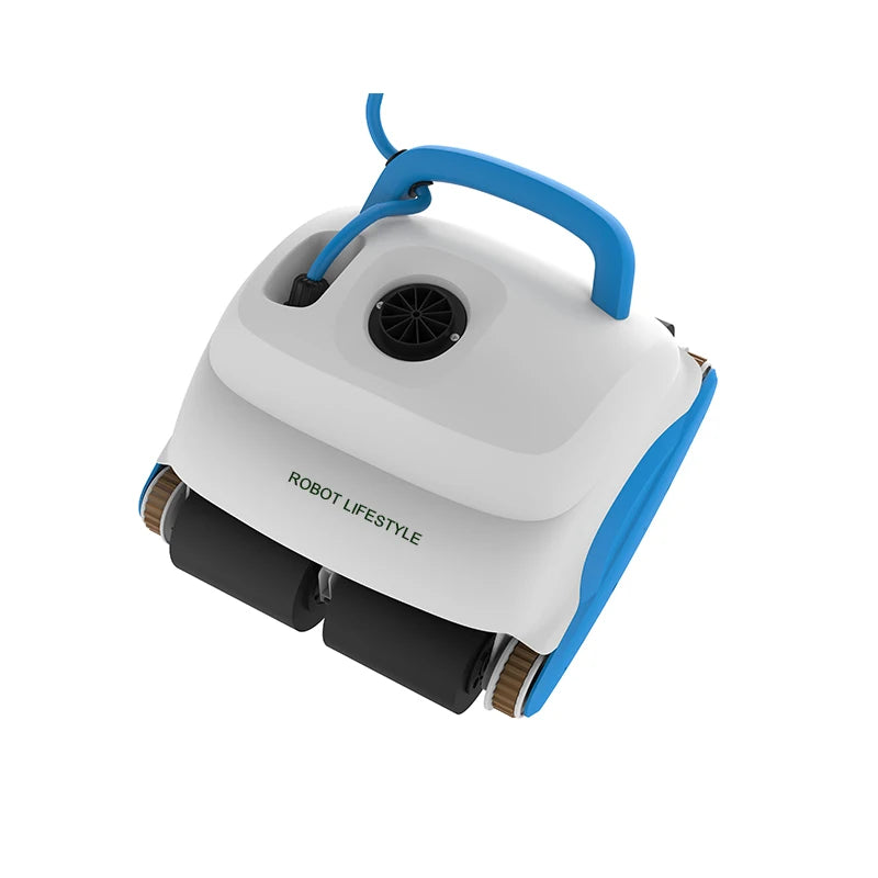 New Robot Swimming Pool Cleaner With 30m Cable Wall Climbing Function Remote Control High Efficiency for Indoor Outdoor Big Pool