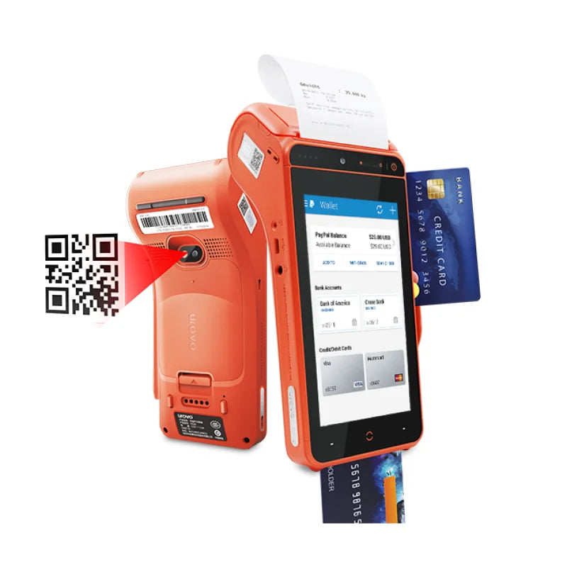 Urovo i9100 Android PDA 4G WIFI Bluetooth NFC smart POS payment terminal with thermal printer 58mm