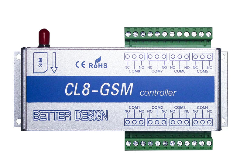 GSM Switch SMS controller 4 relays output GSM Garage Door CL8-GSM Great for control of home electrical devices
