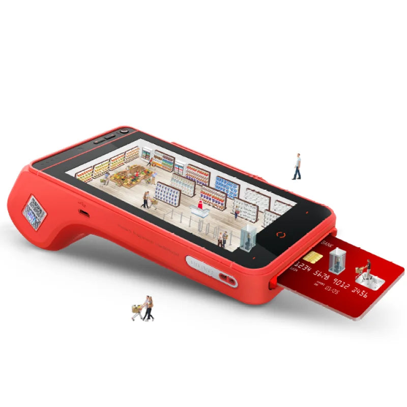 Urovo i9100 Android PDA 4G WIFI Bluetooth NFC smart POS payment terminal with thermal printer 58mm