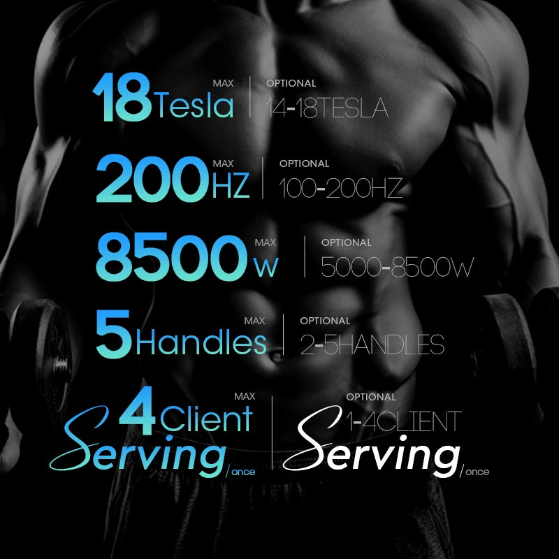 SUPER OEM ODM AISPIRIT ems rf Body SPRT neo sculpt 6000W/8500W Power Standing Model for Muscle Building Weight Loss machine