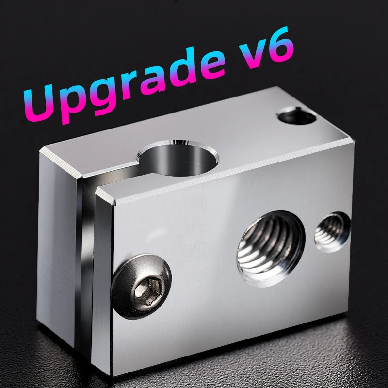 Ultra-precision V6 Heatblock for Sensor Cartridges for E 3D HOTEND titan extruder PT100 sensor HT-NTC100K 3D Printer Parts