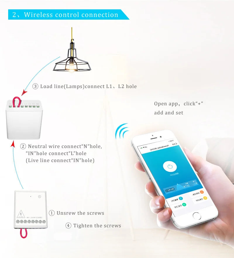 Aqara Two-way Control Module Wireless Relay Switch Controller 2 Channels Work For Mi Jia Mi Homeapp Home Kit Smart Timer