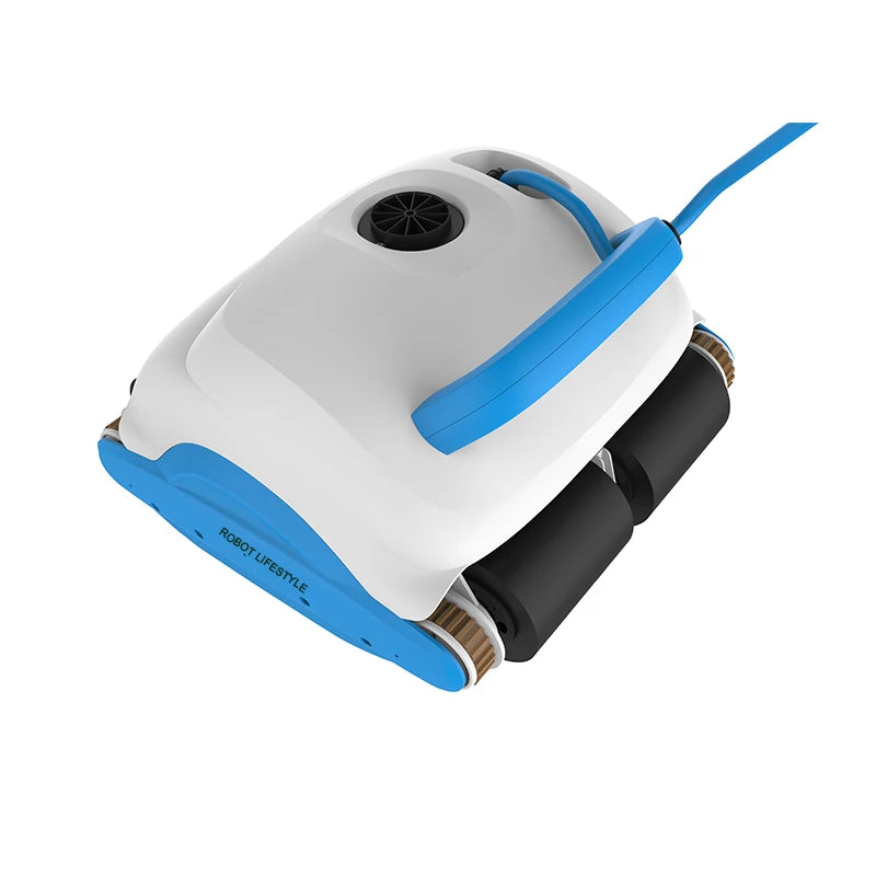 New Robot Swimming Pool Cleaner With 30m Cable Wall Climbing Function Remote Control High Efficiency for Indoor Outdoor Big Pool