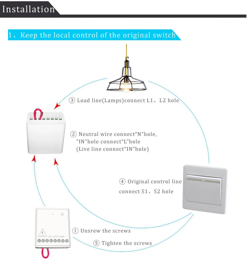 Aqara Two-way Control Module Wireless Relay Switch Controller 2 Channels Work For Mi Jia Mi Homeapp Home Kit Smart Timer