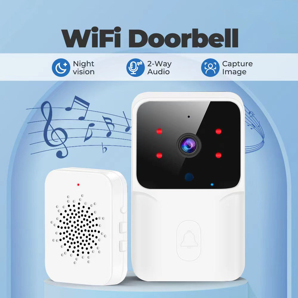 Smart Home WiFi Video Doorbell Wireless Phone Two-way Intercom System IR Night Vision Doorbell Security Door Bell Camera Monitor