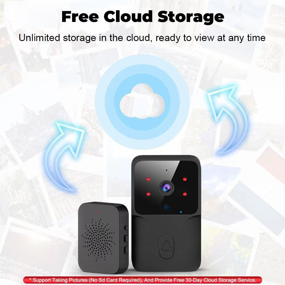Smart Home WiFi Video Doorbell Wireless Phone Two-way Intercom System IR Night Vision Doorbell Security Door Bell Camera Monitor