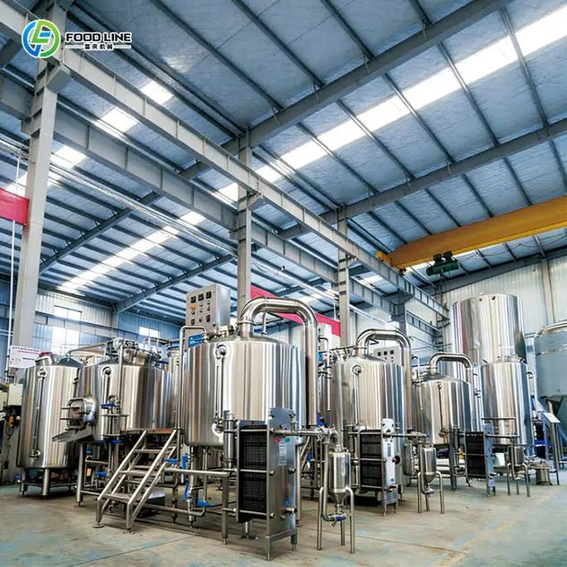 Custom Heavy-Duty Commercial Beer Making Fermenting Filtering Production Equipment