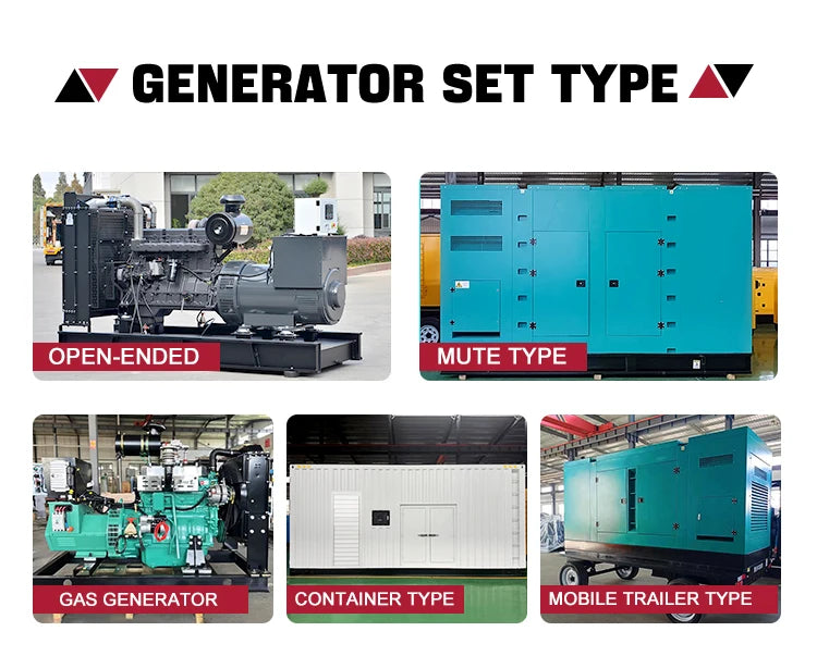 Hot-sellingEfficient 500KW Biogas Diesel Generator Set with Open Frame Design 50/60Hz Frequency Natural Gas Turbine Water Cooled