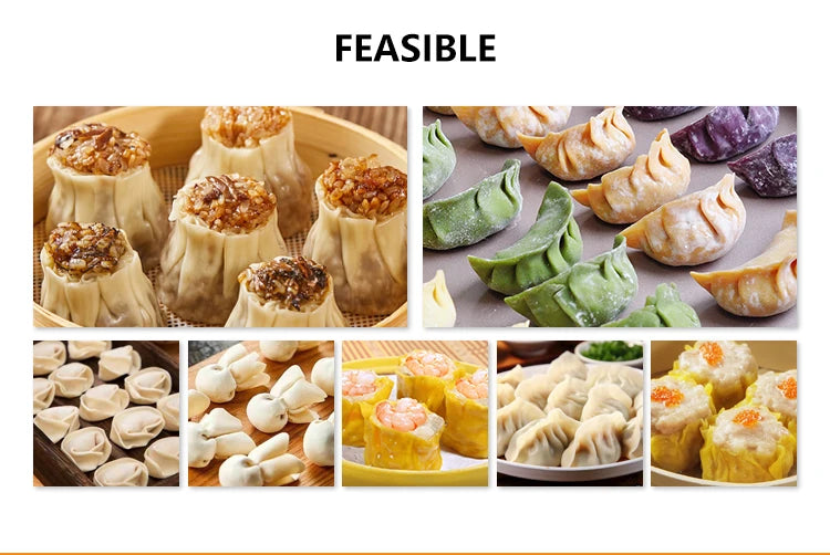 Custom Commercial Dumpling Machine Automatic Commercial Dumpling Machine with Motor for Sale