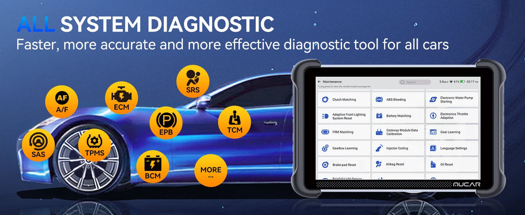 MUCAR 892BT AI-Assisted Bi-Directional Scan Tool Full System OBD2 Scanner Diagnostic Tool ECU Coding 35 Services With CANFD DOIP