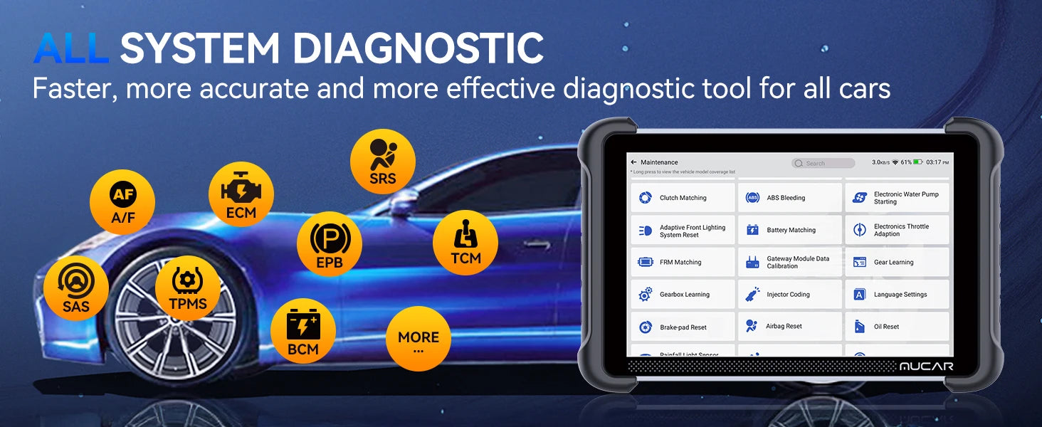 MUCAR 892BT AI-Assisted Bi-Directional Scan Tool Full System OBD2 Scanner Diagnostic Tool ECU Coding 35 Services With CANFD DOIP