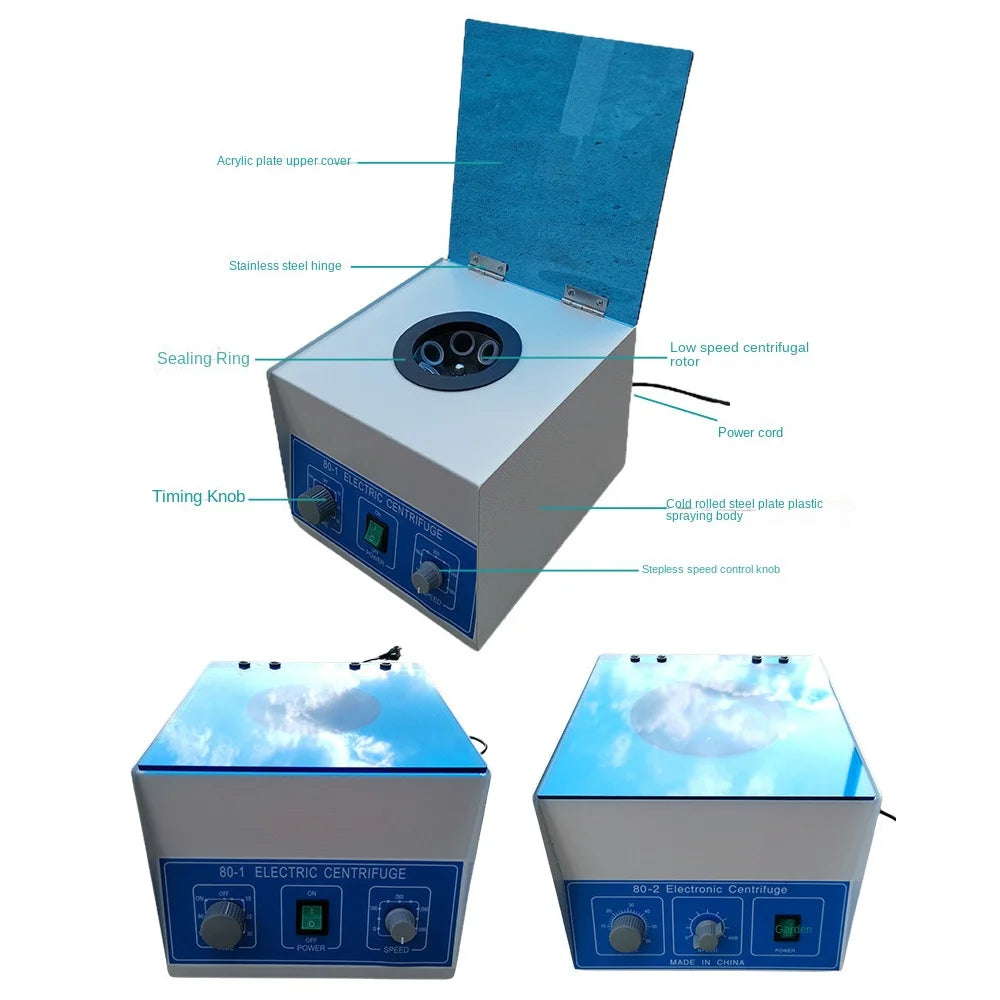 Desktop Electric Laboratory  Centrifuge Laboratory Supplies Medical Practice 4000 rpm 20 ml x 6 Model 80-1