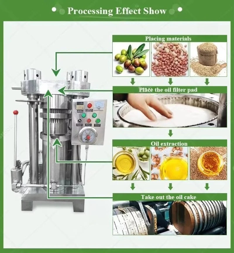 Commercial Customized Hydraulic Large Olive Oil Press Big Oil Machine High Efficiency Durable For Commercial Extraction
