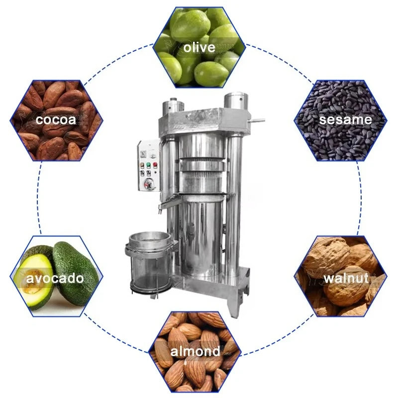 Commercial Customized Hydraulic Large Olive Oil Press Big Oil Machine High Efficiency Durable For Commercial Extraction