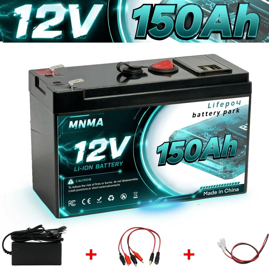 Household Energy Storage Power Supply 12.8V 150Ah LiFePO4 Battery for Household Children's Toy Cars Solar Energy Storage