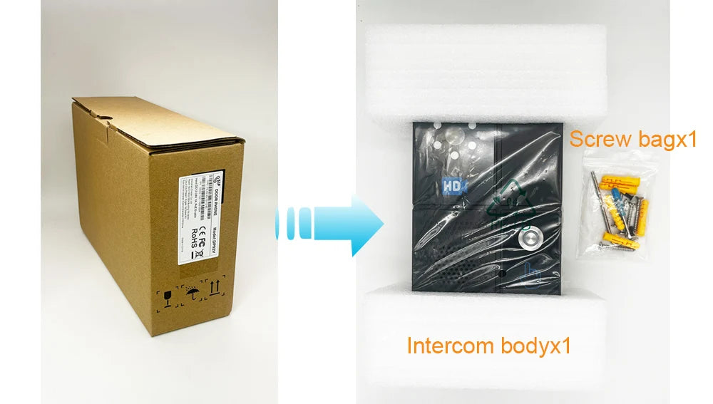 Smart SIP HD Anti Strike System Night Vision Video Intercom Touch Screen Waterproof Doorbell for Office Home Device Control