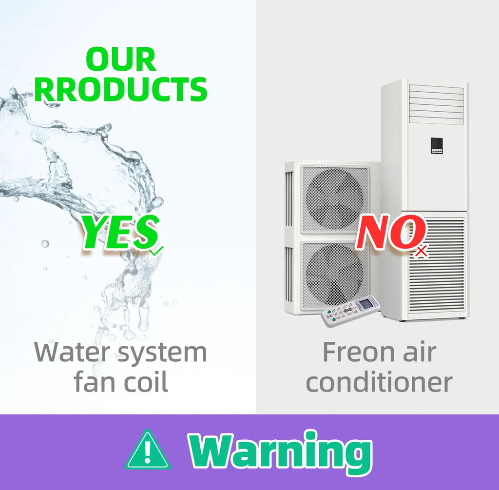 High Wall-Mounted Slim Height FCU Ducted Water Chiller CE Certificate Electric Power Source  Air Conditioner Fan Coil Unit