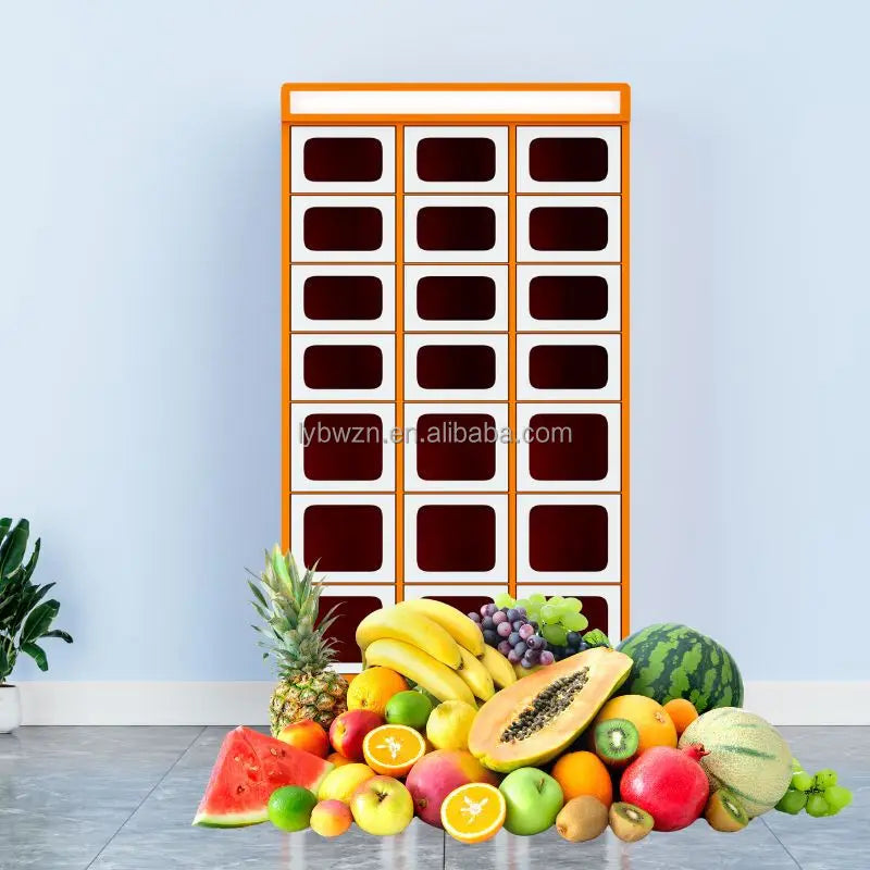 Customized Smart Lockers Vending Machines Sell Fresh Eggs, Vegetables, Fruits, Smart Electronic Lockers