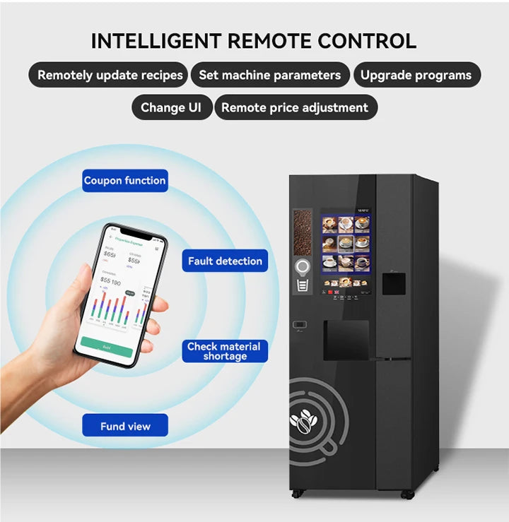 Customized Smart Coffee Robot Making Machine Commercial Automatic Brewer with Touch Screen And SDK for Business Use
