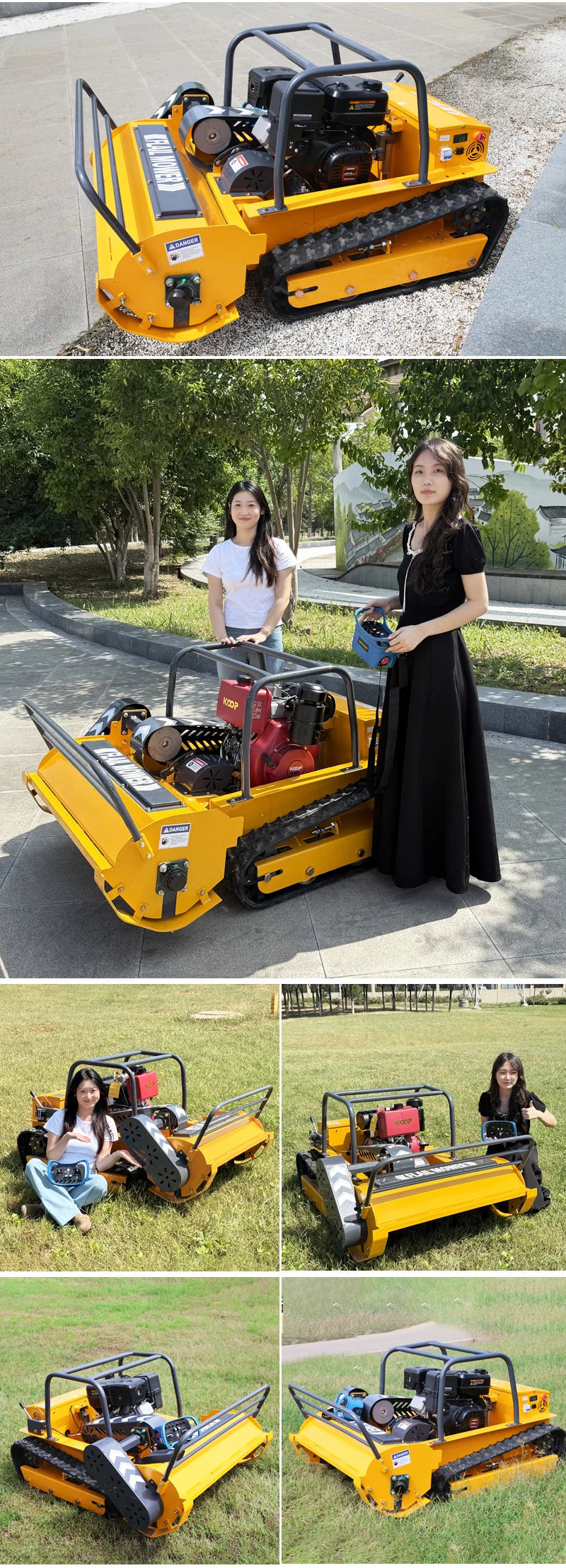 Customized CE EPA Certified Remote Control Grass Cutting Crushing Robot Flail Lawn Mower Self-Propelled for Orchard Farm Lawn