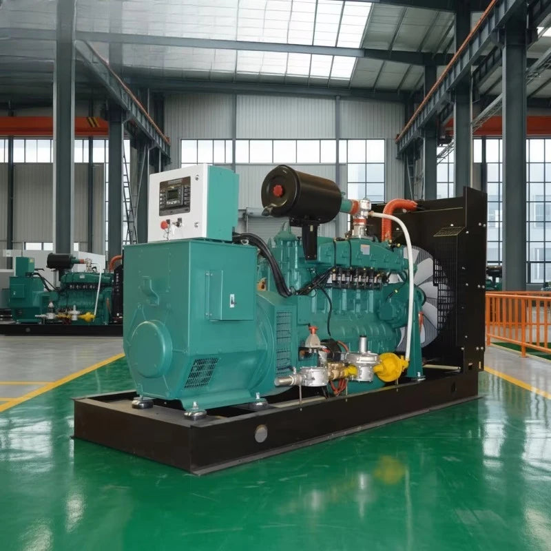 Hot-sellingEfficient 500KW Biogas Diesel Generator Set with Open Frame Design 50/60Hz Frequency Natural Gas Turbine Water Cooled