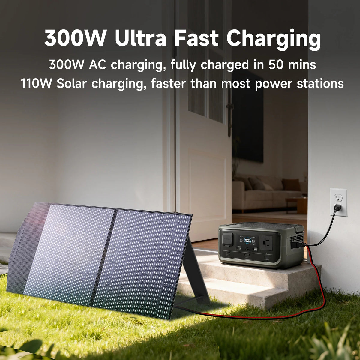 Outdoor Energy Storage LiFePO4 Power Station 140W PD Fast Charging UPS Battery For Home Emergency Camping Travel