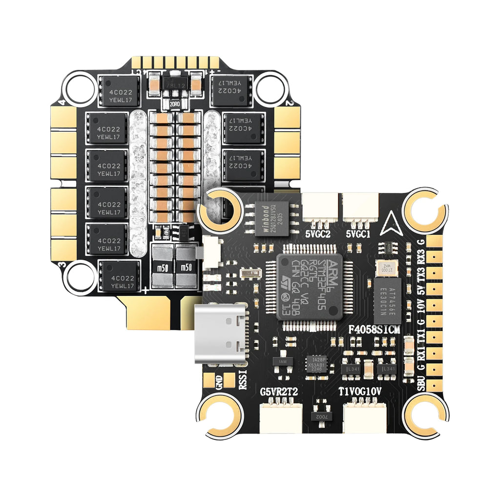 Air Force FT405-60A-CGM Flight Controller & Electronic Speed Controller Mini Stack  for FPV Freestyle Drones Racing Drone