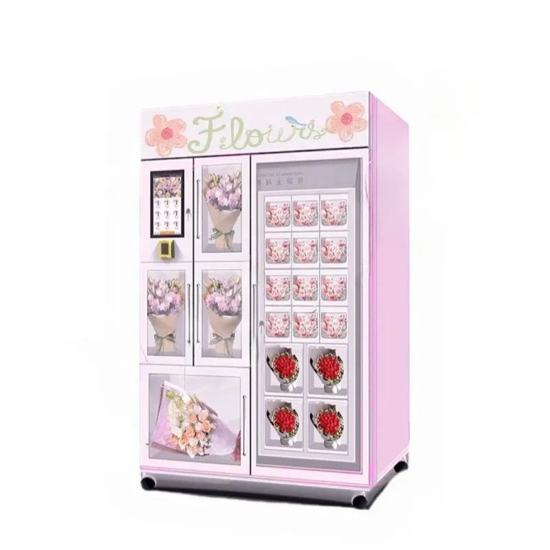 Fresh Florist Flower Vending Machine Customized Smart 24 Self Service Commercial Fresh Keep Indoor Mall Hospital Supermarket Use