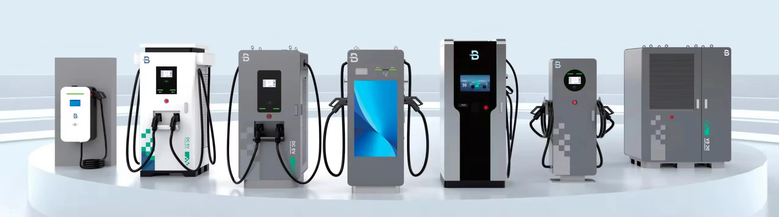 Customized 20KW 30KW 40KW Fast CCS2 CCS1 GB/T Electric Cars OCPP Commercial EV Fast DC EV Charger