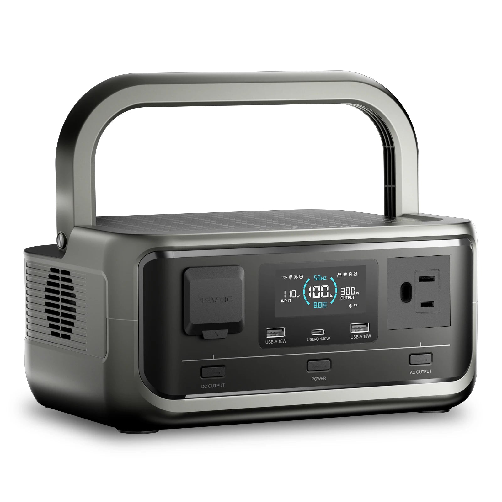 Outdoor Energy Storage LiFePO4 Power Station 140W PD Fast Charging UPS Battery For Home Emergency Camping Travel