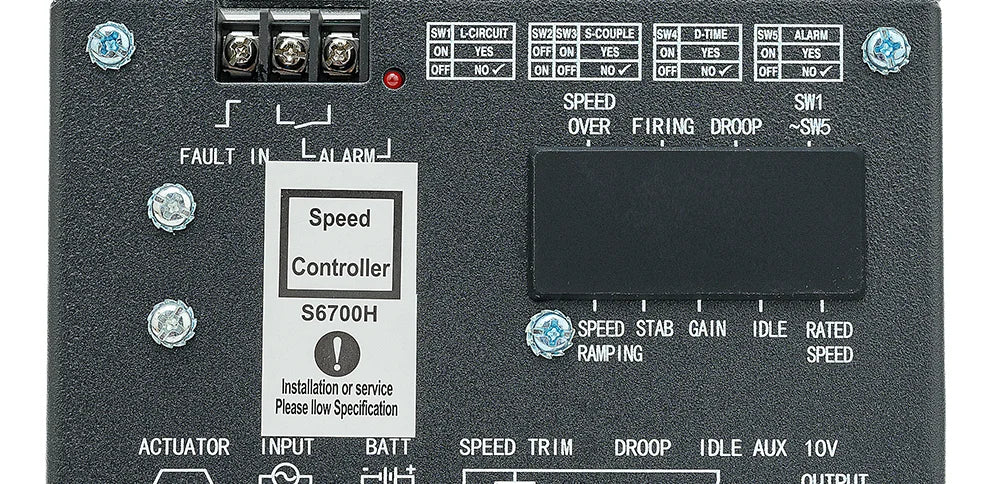S6700H Controller Electronic Generator Speed Control Governor