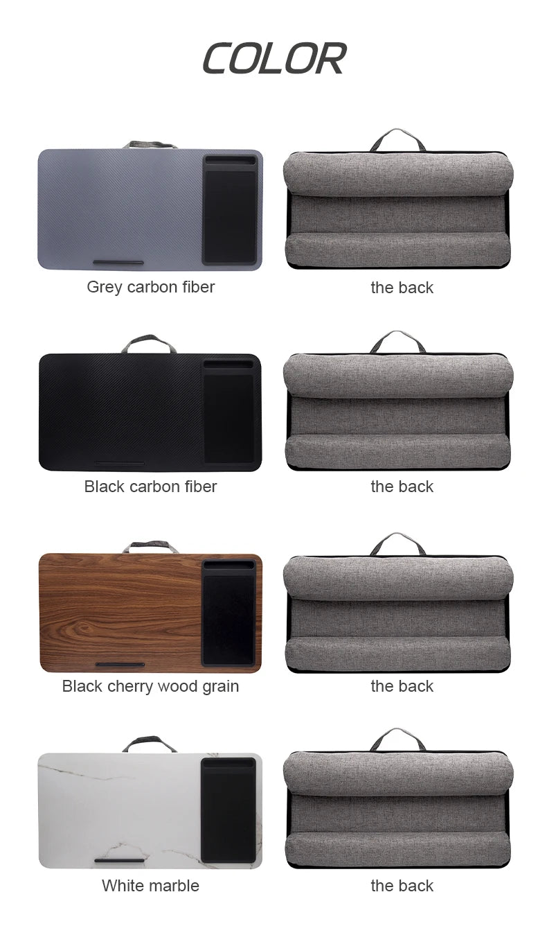 Home office laptop desk, tablet stand, mouse pad, phone stand, laptop desk, student bed desk, desktop height pad, lap desk