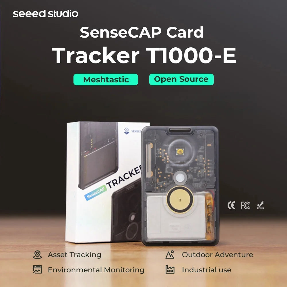 Sensecap T1000 E Meshtastic 868MHz Tracker Lora MeshCore with LR1110,nRF52840,GPS, IP65 Indoor Outdoor Positioning Motion Sensor