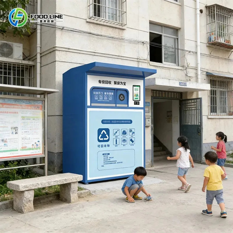 Custom Commercial Weatherproof Automated Waste Collection Reverse Vending Machine