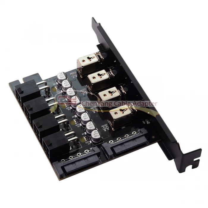 Hard Disk 4 Ports Control System Intelligent Control Management System HDD SSD Power Switch with PCI Bracket