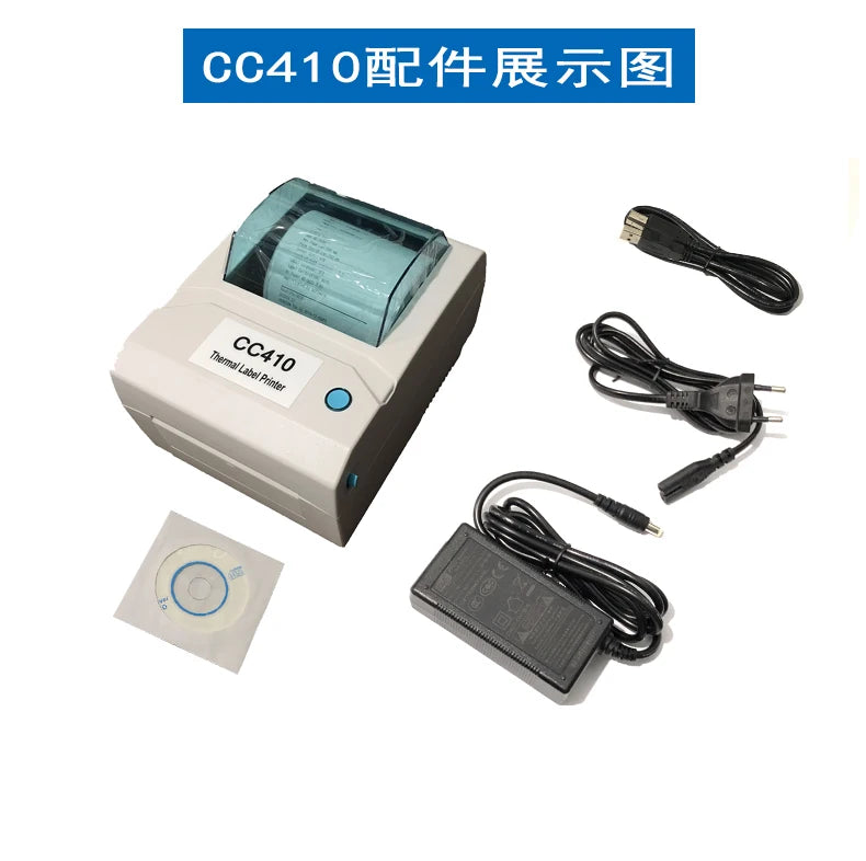 4 inch thermal label blue tooth printer support Android and iOS 110mm label barcode sticker printer CC410