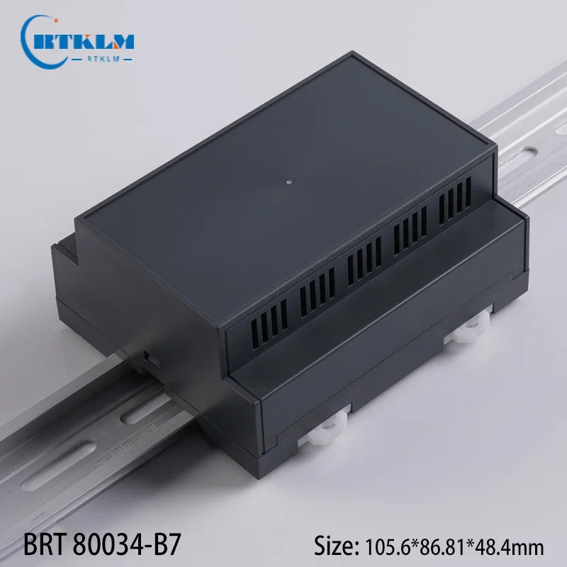 New Arrival ABS Smart Home Plastic Controller Enclosure PLC Electronics Plastic Sensor Enclosure Din rail box 105.6*86.81*48.4mm