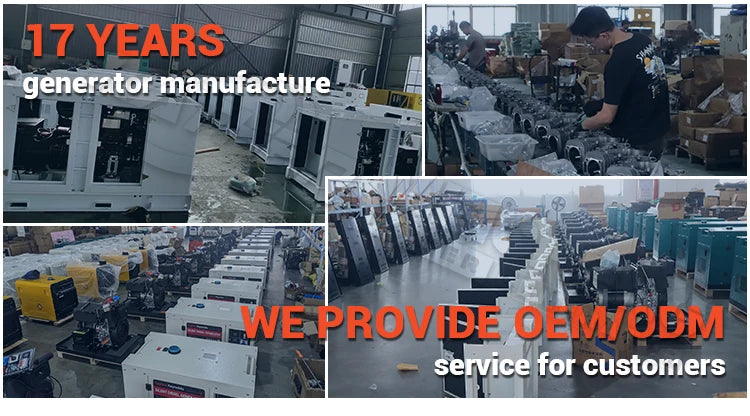 Portable Electrical Generators 10Kw 12Kw 15Kw16kw 20kw 30kw 40kw 45kw Generator Factory Cheap Standby Silent Diesel Genset China