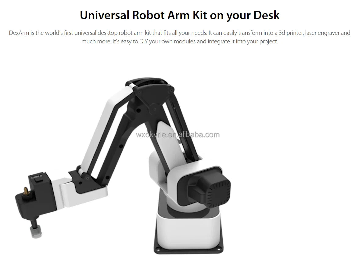 Rotrics DexArm Desktop Collaborative Robot Arm for Industrial Painting Sketching Laser Engraver & 3D Printer Applications
