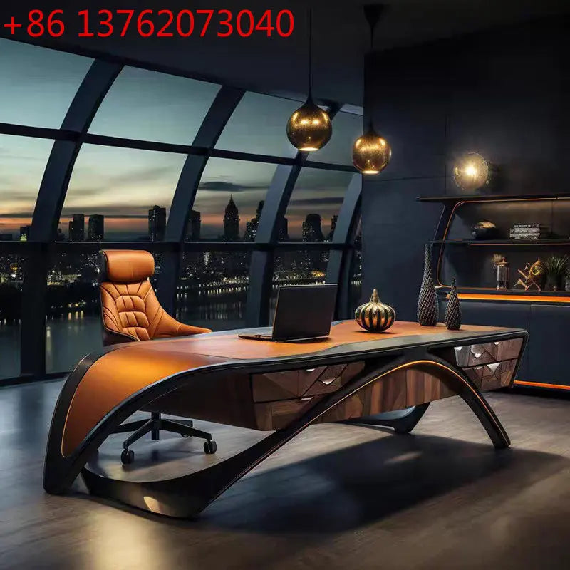 Elegant and creative curved executive desk room offices office desks and workstations Computer desk Room desks writing table