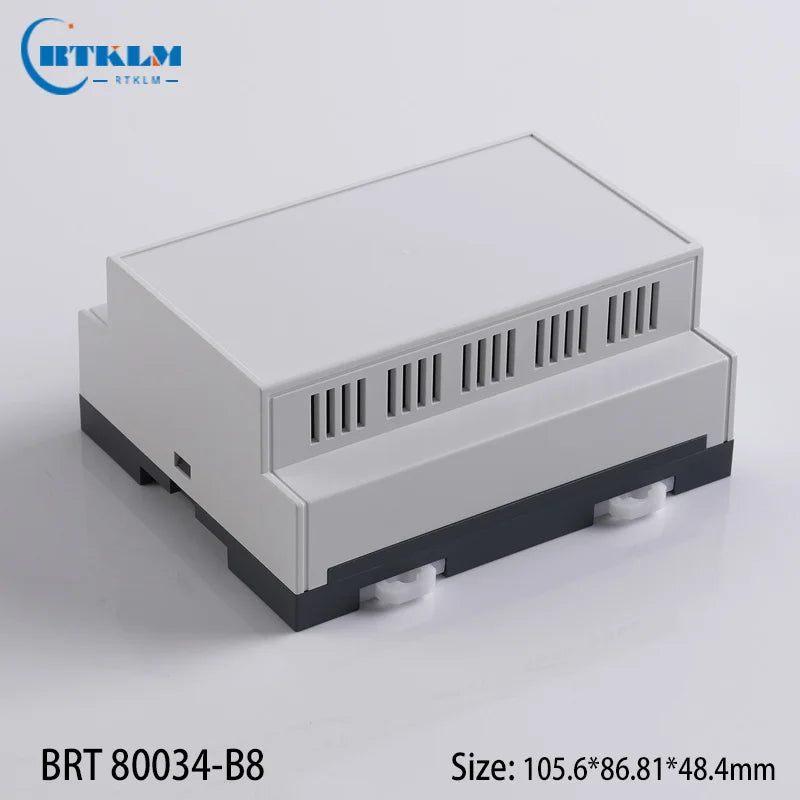 New Arrival ABS Smart Home Plastic Controller Enclosure PLC Electronics Plastic Sensor Enclosure Din rail box 105.6*86.81*48.4mm
