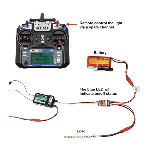 2-20A High Current Remote Control Electronic Switch 3-30V Aerial Model Plant Protection RC Drone Water Pump PWM Signal Control