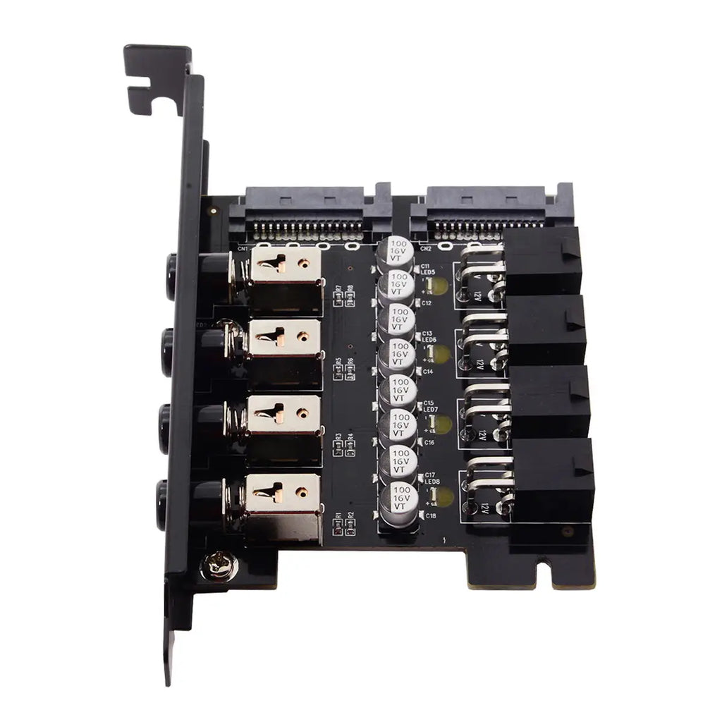 Hard Disk 4 Ports Control System Intelligent Control Management System HDD SSD Power Switch with PCI Bracket