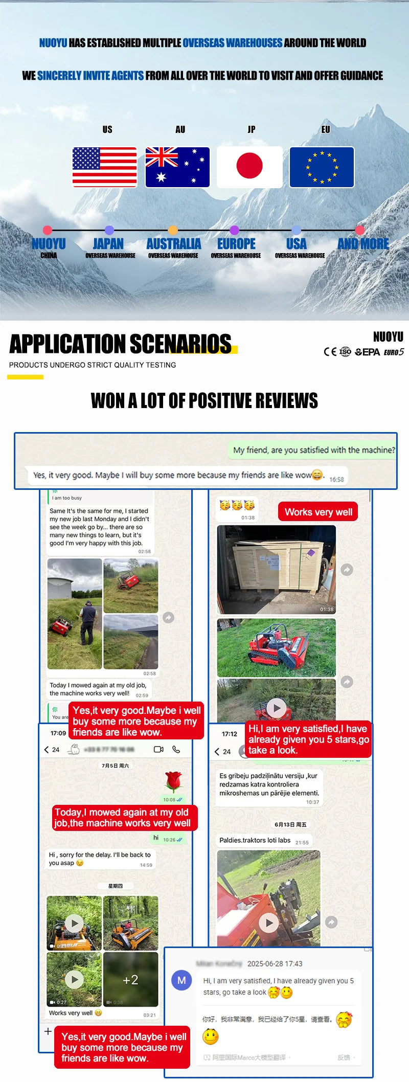 Customized CE Certified Lawn Mower Household Robot Lawn Mower,Crawler RC 4-Stroke Lawn Trimming Equipment