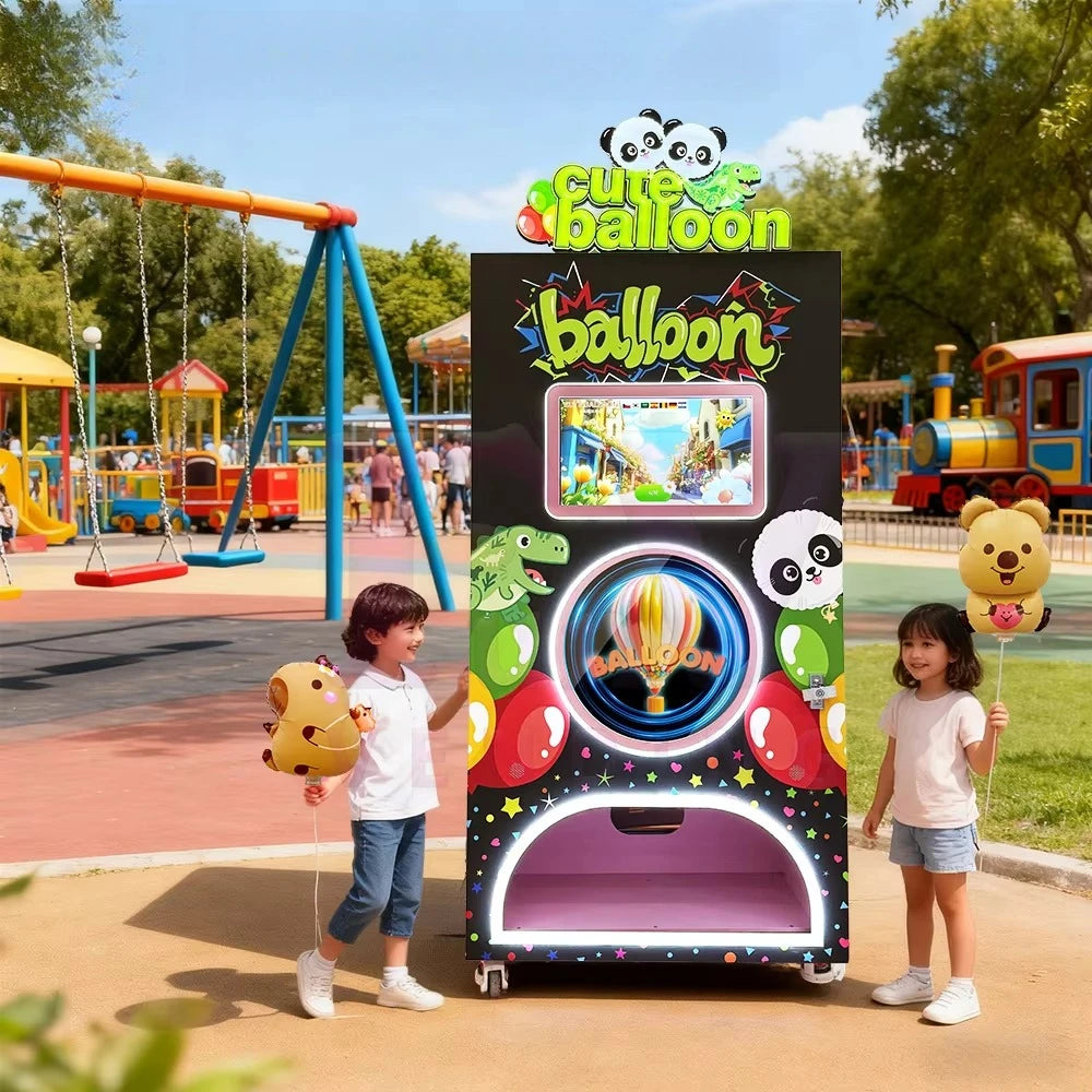 Custom Logo Commercial Automatic Balloon Vending Machine Efficient Coin Card Payment Options Retail Business Use High Efficiency