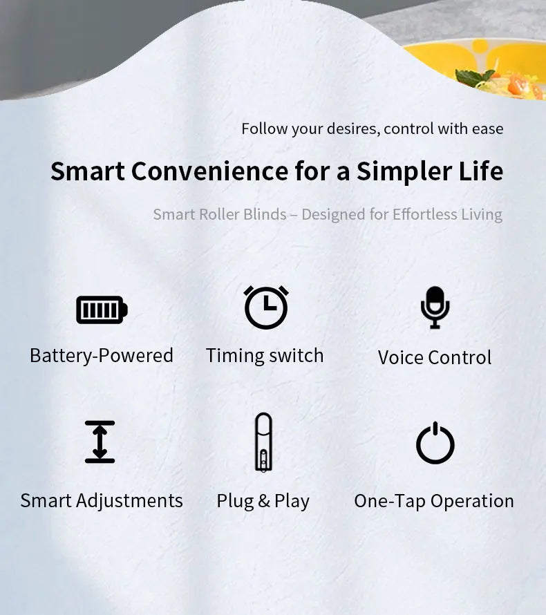 Built-in WiFi Smart DIY Motorized Chain curtain motor （plug-in model），APP/voice/remote timer settings (without gateway）
